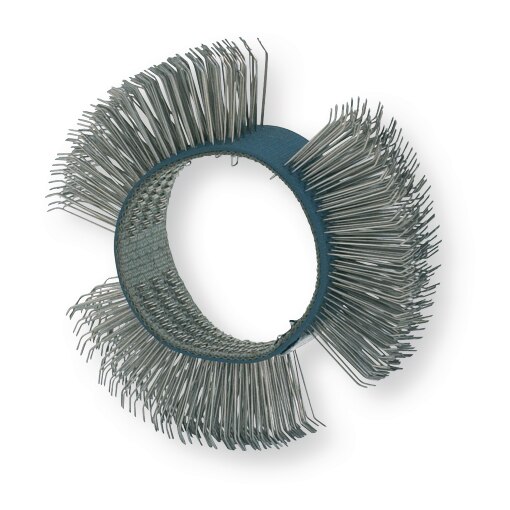 Bürstenband Inox mittel 23 mm gewinkelt (blau)